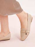 PAZZION, Annabelle Flyknit Loafers, Almond