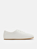 PAZZION, Arden Classic Lace-Up Flats, White