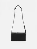 PAZZION, Aviana Double Twist Lock Structured Bag, Black