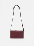 PAZZION, Aviana Double Twist Lock Structured Bag, Wine