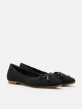 PAZZION, Cerese Flyknit Bow Ballet Flats, Black