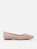 PAZZION, Cerese Flyknit Bow Ballet Flats, Pink