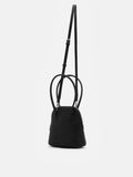 PAZZION, Clara Rounded Top Handle Bag, Black