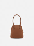 PAZZION, Clara Rounded Top Handle Bag, Brown