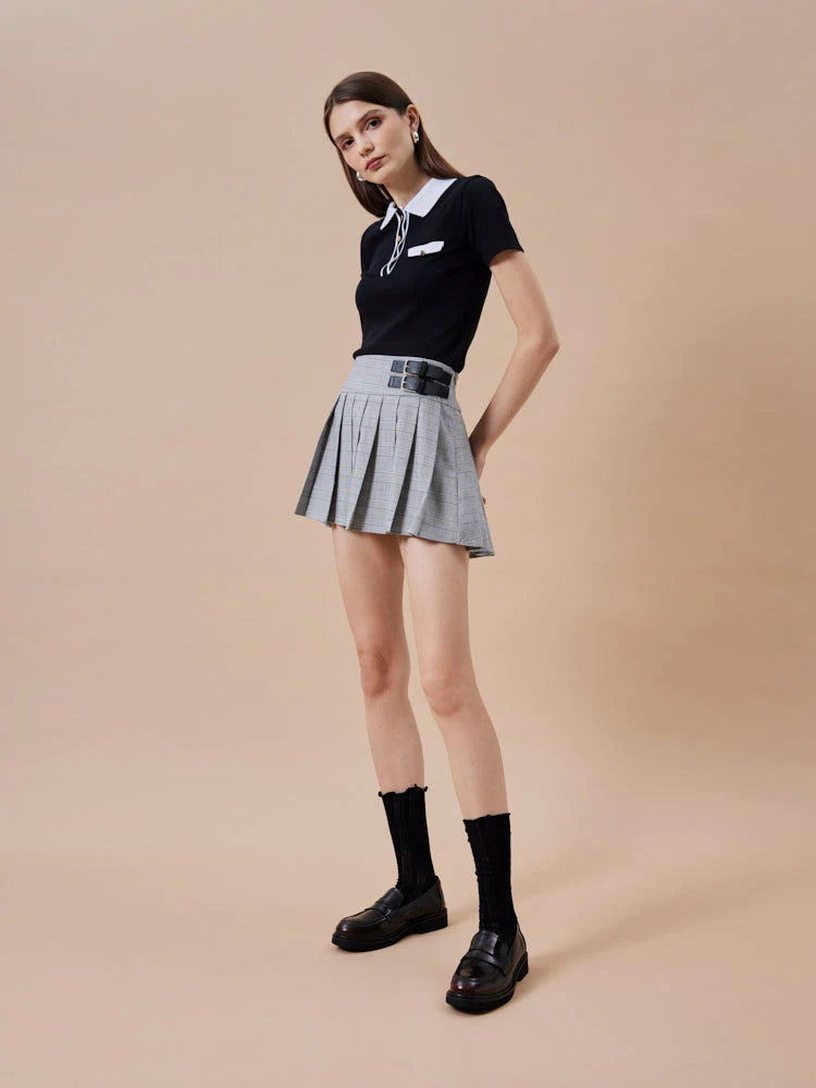 PAZZION, Finn Studded Heel Penny Loafers, Brown