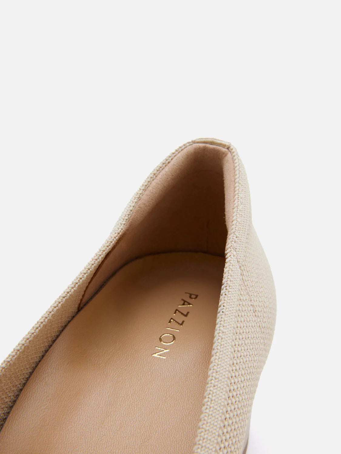 PAZZION, Glenda Flyknit Low Heels, Almond