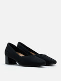 PAZZION, Glenda Flyknit Low Heels, Black