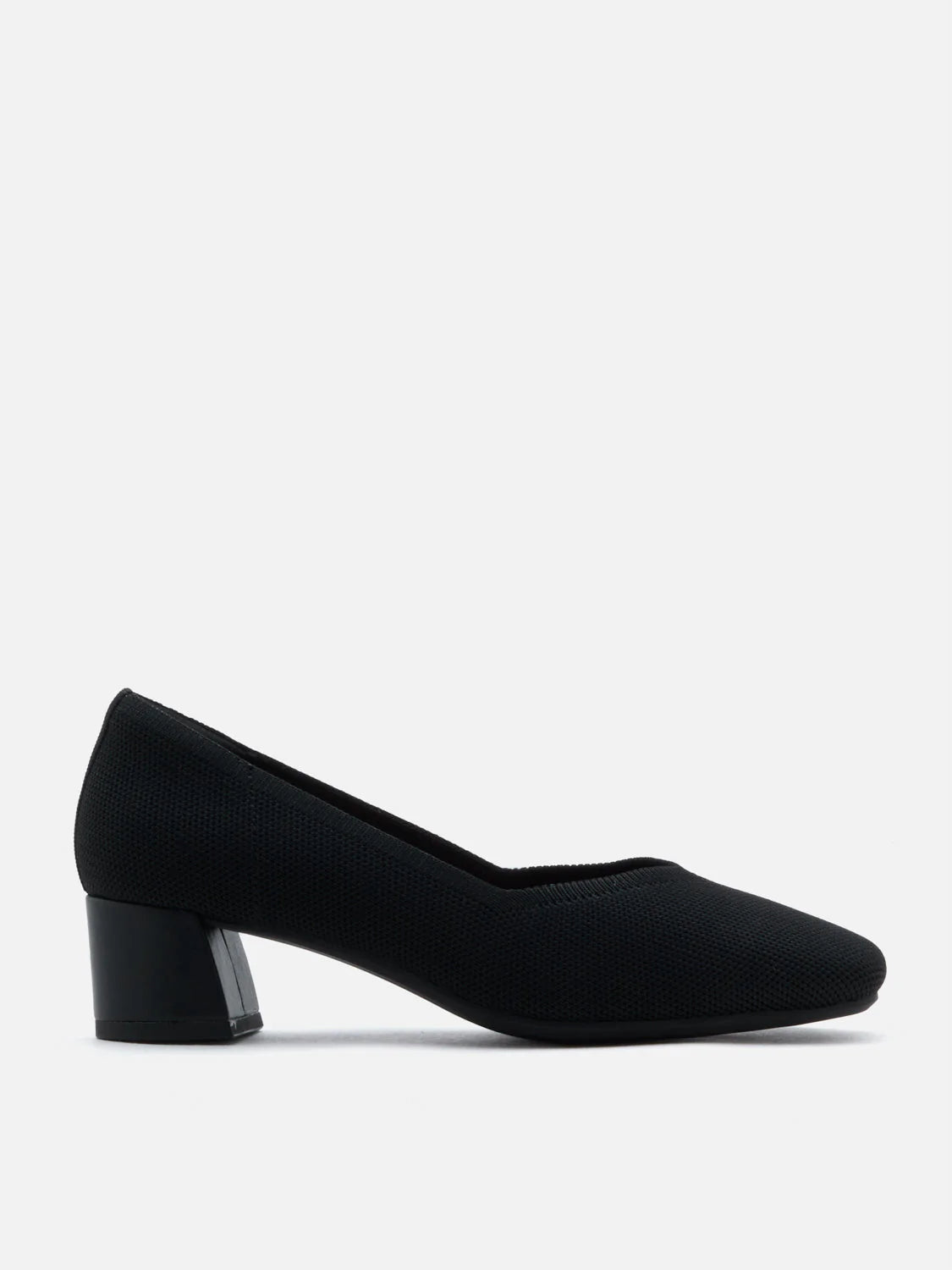 PAZZION, Glenda Flyknit Low Heels, Black