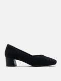 PAZZION, Glenda Flyknit Low Heels, Black