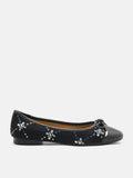 PAZZION, Heather Crystal-Embellished Bow Ballet Flats, Black