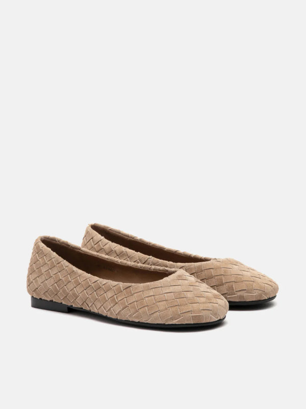 PAZZION, Imani Woven Flats, Almond