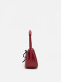 PAZZION, Luna Bow-Charm Slouchy Bag, Red