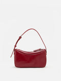 PAZZION, Luna Bow-Charm Slouchy Bag, Red