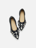 Alasdair Embellished Pointed Toe Flats