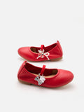 PAZZION, Mini Cheryl Charm Mary Janes, Red