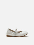PAZZION, Mini Cheryl Charm Mary Janes, White