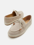 PAZZION, Misha Suede Espadrille Loafers, Beige