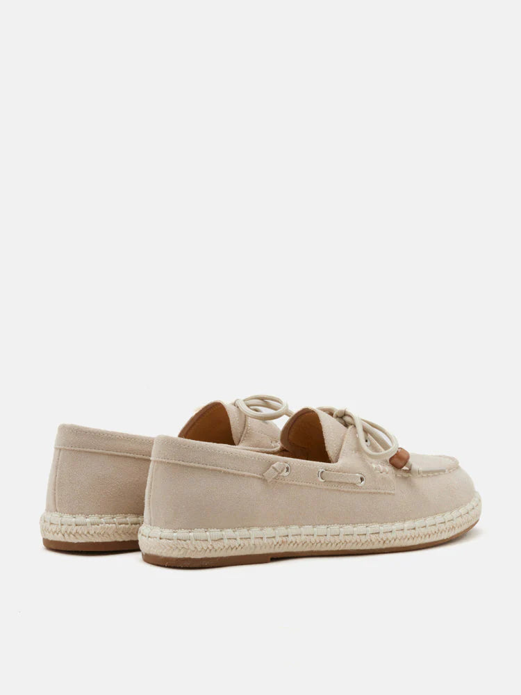 PAZZION, Misha Suede Espadrille Loafers, Beige
