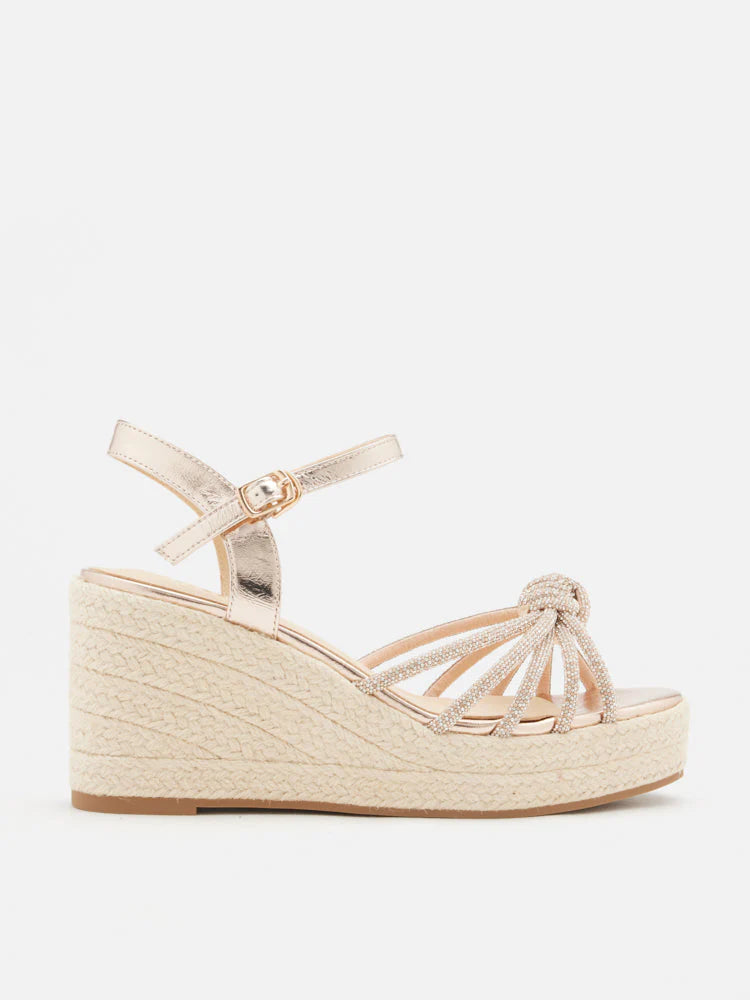 PAZZION, Olivier Crystal-Knot Wedges, Champagne