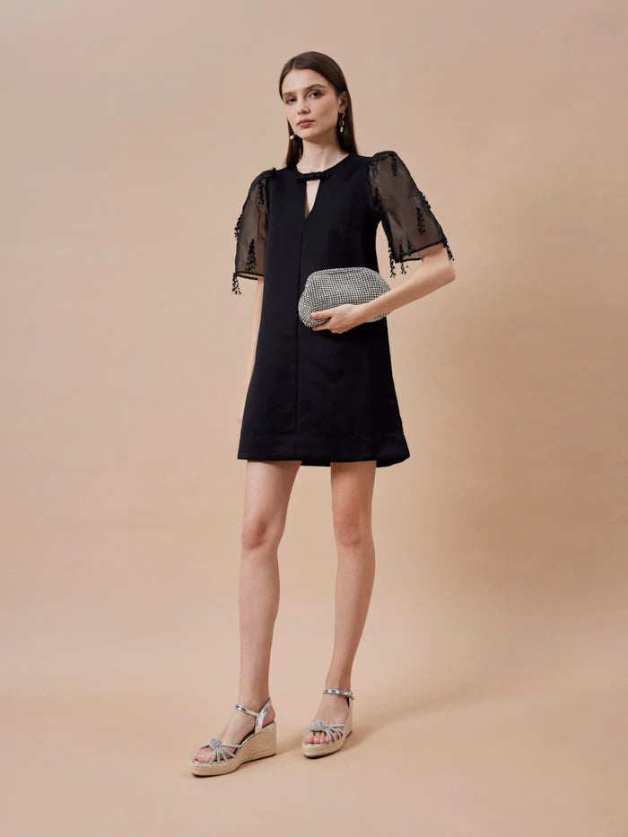 PAZZION, Olivier Crystal-Knot Wedges, Silver