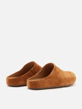 PAZZION, Sereno Suede Slip-On Mules, Brown
