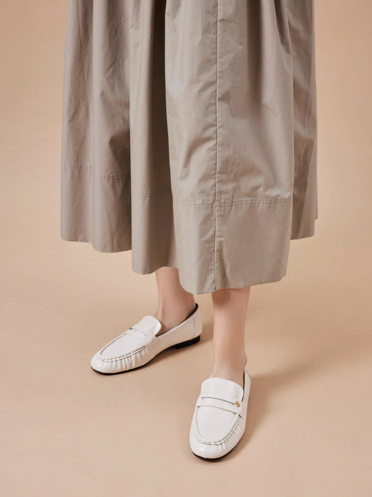 PAZZION, Silvia Accented Penny Loafers, Beige
