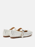 PAZZION, Wisteria Studded Buckled Mary Janes, Beige