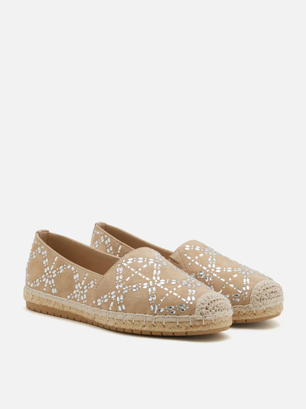 Yves Embellished Suede Espadrilles