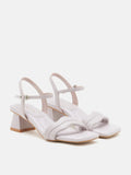 PAZZION, Alaina Pillow Strappy Heels, Purple