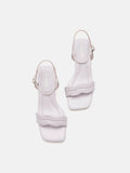 PAZZION, Alaina Pillow Strappy Heels, Purple