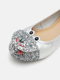 PAZZION, Alessandra Glitter Flats, Silver