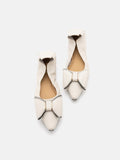 PAZZION, Amora Twin Bow Foldable Flats, Beige