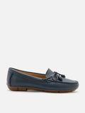 PAZZION, Aria Bow Knot Moccasins, Darkblue