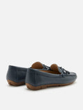 PAZZION, Aria Bow Knot Moccasins, Darkblue