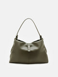PAZZION, Athena Twist Lock Buckled Bag, Green