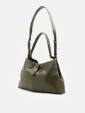 PAZZION, Athena Twist Lock Buckled Bag, Green