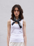 PAZZION, Audrey Printed Scarf, Black