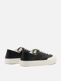 PAZZION, Binx Two-Way Leather Sneakers, Black