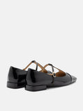 PAZZION, Brielle Patent T-Bar MaryJanes, Black