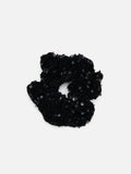 PAZZION, Brigitte Sequins Scrunchie, Black