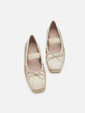 PAZZION, Brivelle Silk Mary Janes, Almond