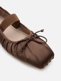 PAZZION, Brivelle Silk Mary Janes, Darkbrown