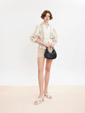 PAZZION, Calla Pillow Strappy Heels, Beige