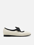PAZZION, Camilla Diamante Bow Flats, Beige