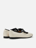 PAZZION, Camilla Diamante Bow Flats, Beige