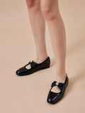 PAZZION, Camilla Diamante Bow Flats, Black