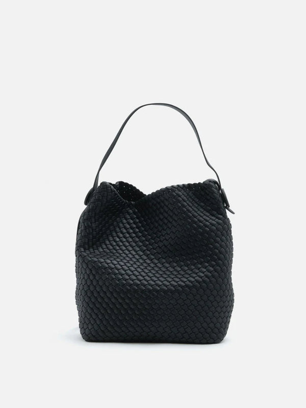 PAZZION, Cara Woven Bag, Black