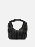 PAZZION, Celia Pleated Bag, Black