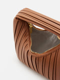 PAZZION, Celia Pleated Bag, Caramel