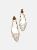 PAZZION, Celina Strappy Flats, White